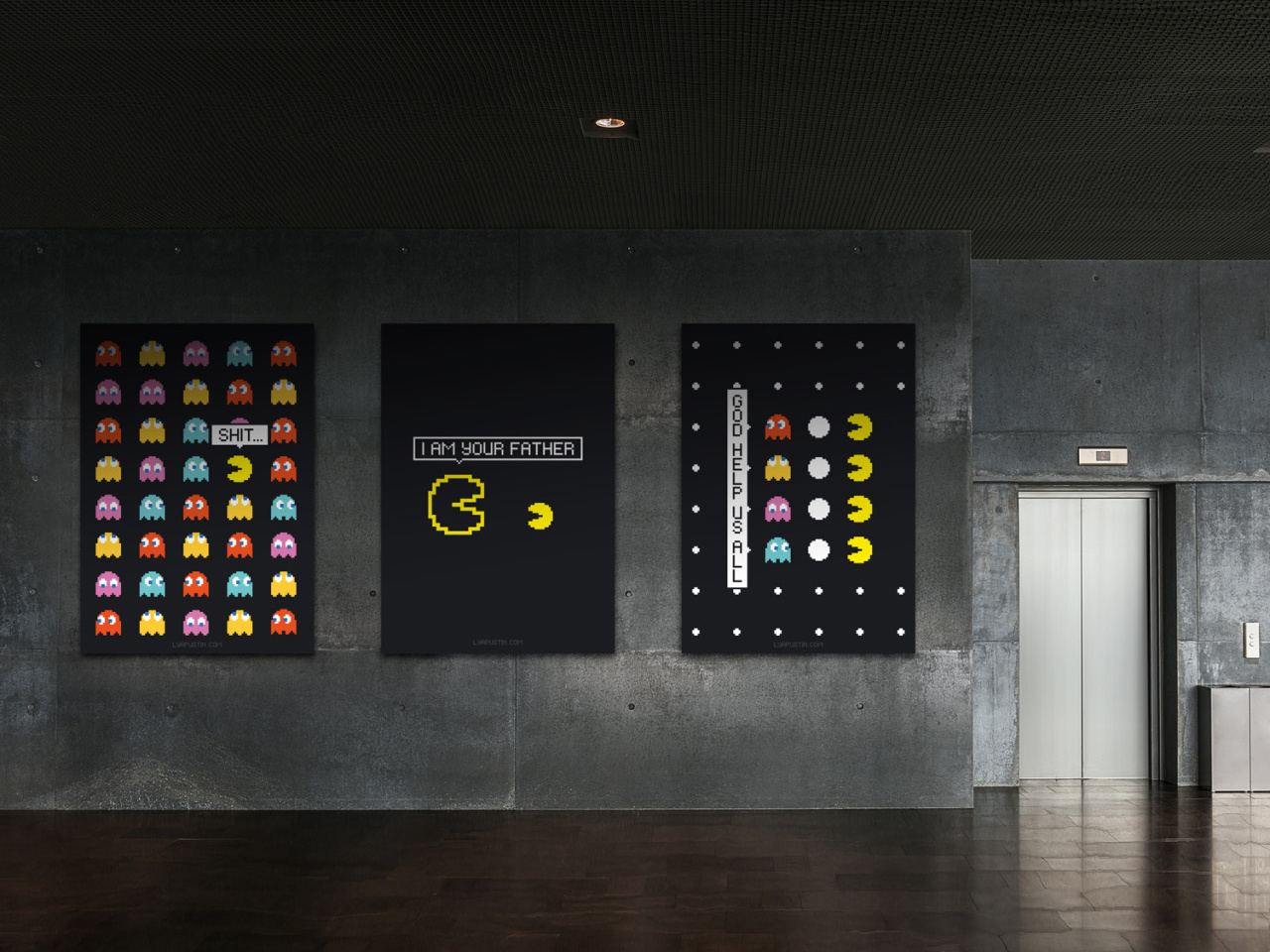 Example of Pacman posters