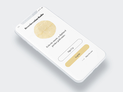 Reverberation Radio - Mobile UI Concept 1/2 100daychallenge 100dayproject 100dayuichallenge app dailyui dailyui 001 design mobile app design reverberation reverberationradio reverbradio signup signupui ui