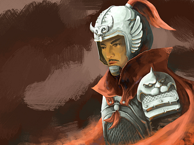 General of the Southern Song Dynasty of China cg，ps，illustration
