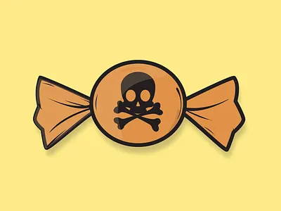 Trick or Treat? ☠️ candy fall halloween october skull spooky yellow