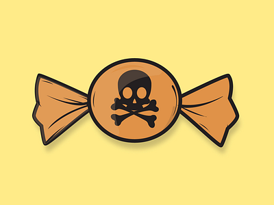 Trick or Treat? ☠️ candy fall halloween october skull spooky yellow