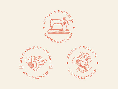 Mezti - Brand Stamps brand brand system branding design handmade illustration logo stamps tipo tuani vector