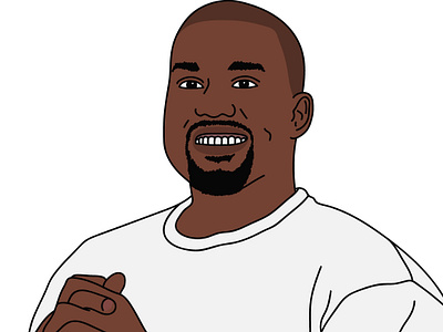 Happy Kanye :) creativecloudcc illustration illustrator kanye kanyewest vector yeezy