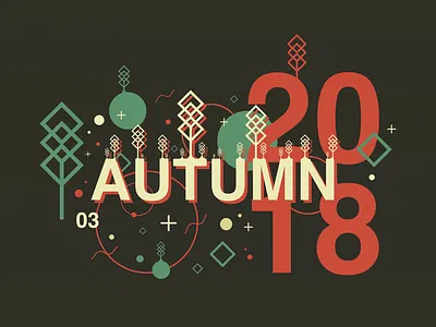 Autumn autumn color design dribbble fall green logo red ui ux