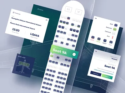 Online check-in aircraft airlines blue check in clean flight fly illustration landing online page ticket ui ux web