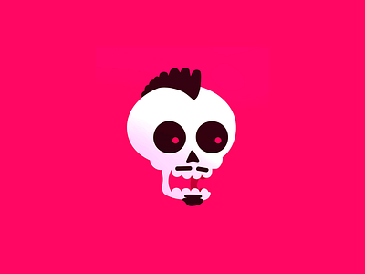 New very spooky profile pic illustration illustrator selfie skull spooky spoopy vector