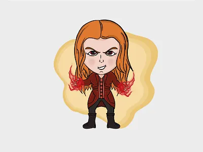 Scarletwitch avengers fanart illustration infinitywar marvel scarlet witch