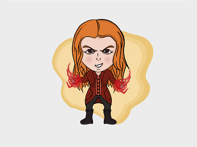 Scarletwitch avengers fanart illustration infinitywar marvel scarlet witch