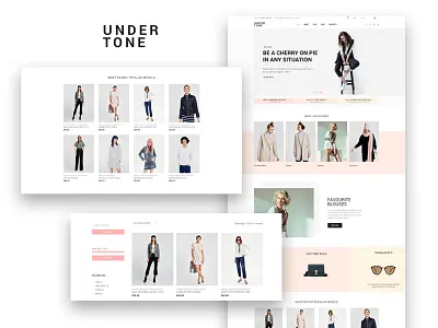 Undertone — Clothes & Accessories WooCommerce Elementor Template accessories clothes design elementor fashion shop template uiux web design website woocommerce wordpress