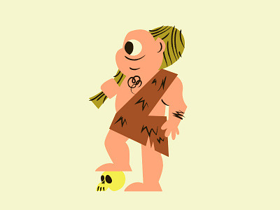 Cyclops ai day 8 halloween illustration inktober