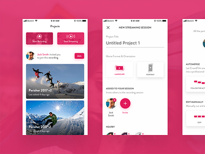 CrowdFilm app applogo apps design development hyper ios iphone logo mobile mobiledesign ui uidesign ux uxdesign