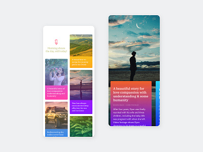 Story Cards app article blog colorful ios iphone iphone 10 modern ui ux widget wordpress