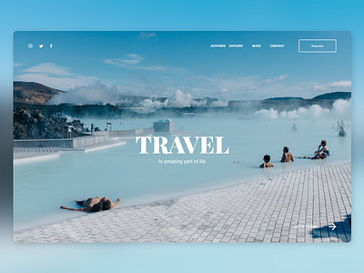 Travel 4 adobexd dailyui landing page ui web adobe