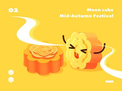 isometric moon cake color design food illustration isometric mooncake series sketch ui