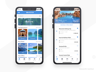 Wanderlust- ios app app booking dashboard discover ecommerce app home hotel ios iphone iphonex nature online profile ticket travel ui wanderlust