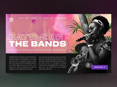 AFROPUNK african colour concept design minimal typography ui ux web