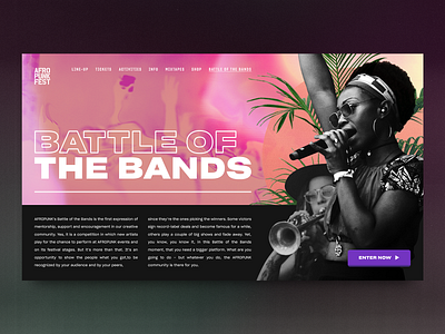 AFROPUNK african colour concept design minimal typography ui ux web