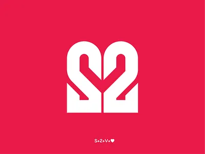 S2V unused logo adobe brand branding design idenity illustrator letter logo logotype minimal monogram negative space s2v