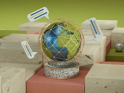 Neuro-workshop 3d art artwork basicform blue c4d cinema 4d cinema4d colorful composition creative cute daily design everydays hello illustration lowpoly octane