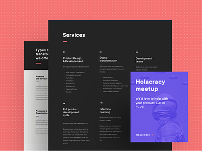 Boldare website agency astronaut design retro software space ui ux violet web