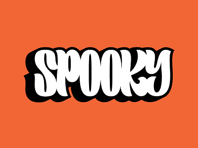 Spooky design halloween lettering typography vector