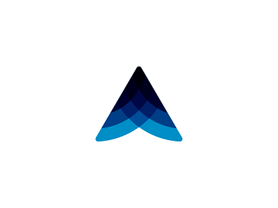 Arrow mark a arrow branding forward layers logo movement transparency