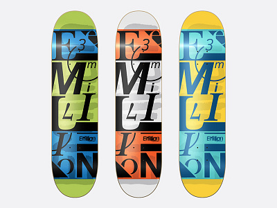 Emillion Skateboards illustration skateboard skateboarding sports streetwear