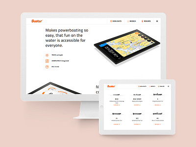 Buster.fi - Highlight and models boat design finland highlight model ui web