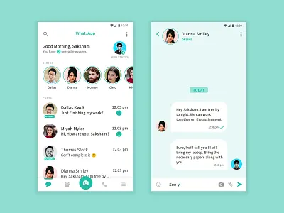 WhatsApp Redesign Concept concept design dribbble redesign redesign concept ui ux whatsapp