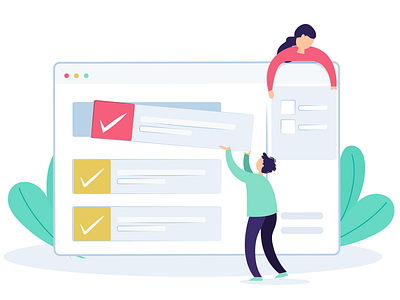 Business Approval design graphic illustration ui