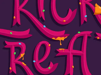 Trick or Treat Detail adobe illustrator candy halloween illustration lettering splash spooky trick or treat typography vector