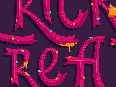 Trick or Treat Detail adobe illustrator candy halloween illustration lettering splash spooky trick or treat typography vector