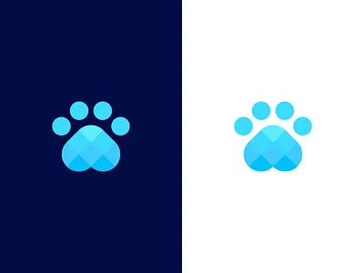 dog paw / logo design abstract coding cute data dog dog icon friendly hound iconic logo leg logo paw programing software symbol system tech technology