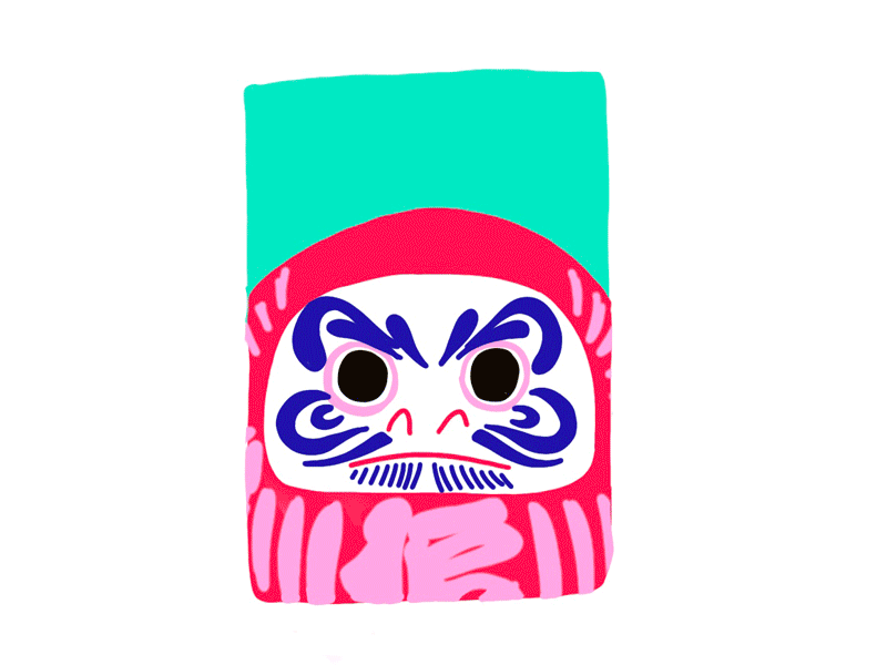 Inkotber — Day 07 daruma inktober 2018 japan