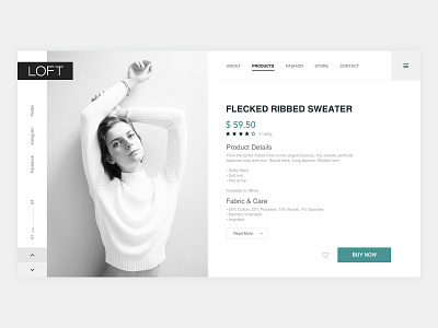 Loft Product Page UI design page page design product product page site site design ui uidesign uiux ux ux design web website