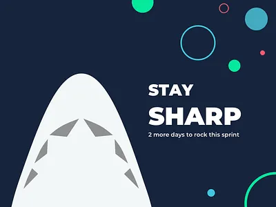 Shark - Productivity Booster announcement design illustration ui