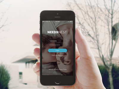 Needs Nest App Mockup branding design development logo typography ui ux web design