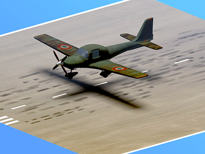 Sport Airplane 3d aircraft airplane b3d blender blender3d ww1