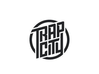 Trap City Proposal circle city design logo music trap trapcity typogaphy