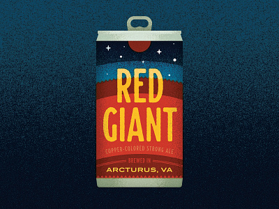 08/31 - Star beer celestial design illustration inktober inktober 2018 label red giant space star vectober vector
