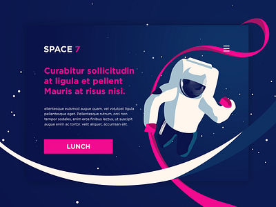 Space7 astronaut ilustrator space ui uidesign ux