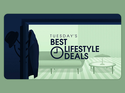 Best Lifestyle Deals 9to5toys illustration lifestyle deals living room mid century