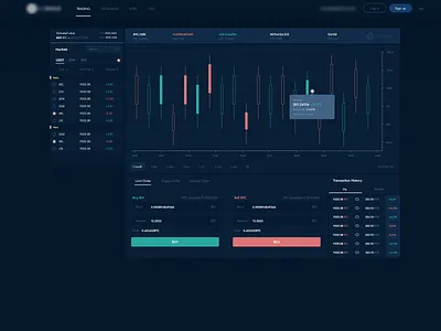 Dashboard exchange app crypto cryptocurrency money statistics trade trading ui uiux