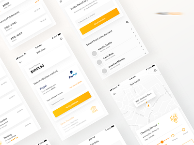 Tasker app | HH app design app ui flat ui handyman app ios app live tracking tasker tasker app tracking app ui design