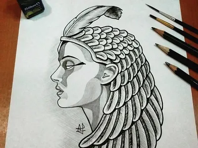 Maat caracas design graphite drawing illustration ink drawing inktober inktober 2018 portrait portrait art portrait illustration portrait painting venezuela
