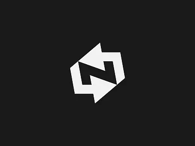 N Arrows arrows branding geometric identity logo logotype mark minimal monogram negativespace symbol typography