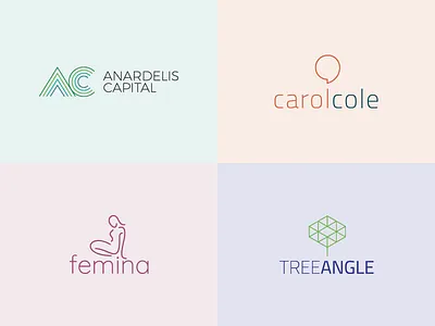 Line logos line logo logotype visual identity