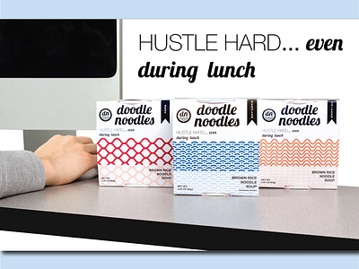 Doodle Noodles Packaging & Brand Identity brand identity branding food packaging package package design packaging