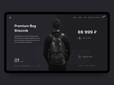 Concept Shop design hero hero page icon interface shop sketch typography ui ux web