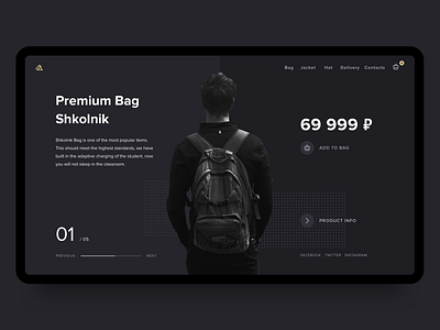 Concept Shop design hero hero page icon interface shop sketch typography ui ux web